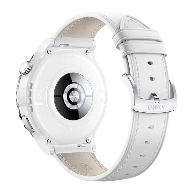 Watch GT3 Pro White Leather Strap White 43mm